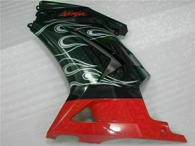 Black Red Ninja 08-12 Kawasaki EX250 Motorcycle Fairings Black Red Ninja 08-12 Kawasaki EX250 Motorcycle Fairings