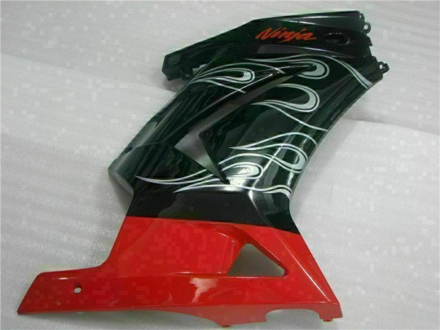 Black Red Ninja 08-12 Kawasaki EX250 Motorcycle Fairings Black Red Ninja 08-12 Kawasaki EX250 Motorcycle Fairings