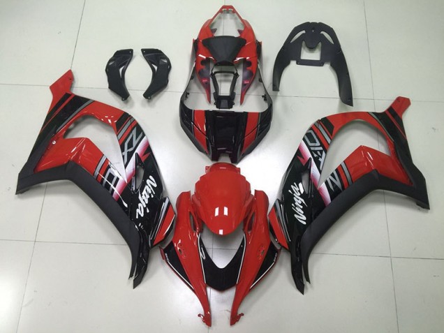 Black Red Ninja 16-19 Kawasaki ZX10R Motorcycle Fairings Black Red Ninja 16-19 Kawasaki ZX10R Motorcycle Fairings