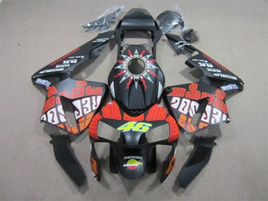 Black Red Repsol 46 03-04 Honda CBR600RR Motorcycle Fairings