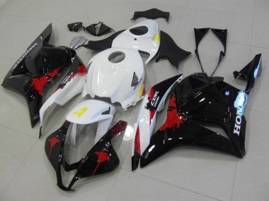 Black Red White 09-12 Honda CBR600RR Motorcycle Fairings