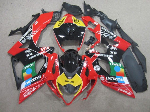 Black Red Yellow 05-06 Suzuki GSXR 1000 Motorcycle Fairings Black Red Yellow 05-06 Suzuki GSXR 1000 Motorcycle Fairings
