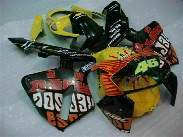 Black Red Yellow 46 05-06 Honda CBR600RR Motorcycle Fairings