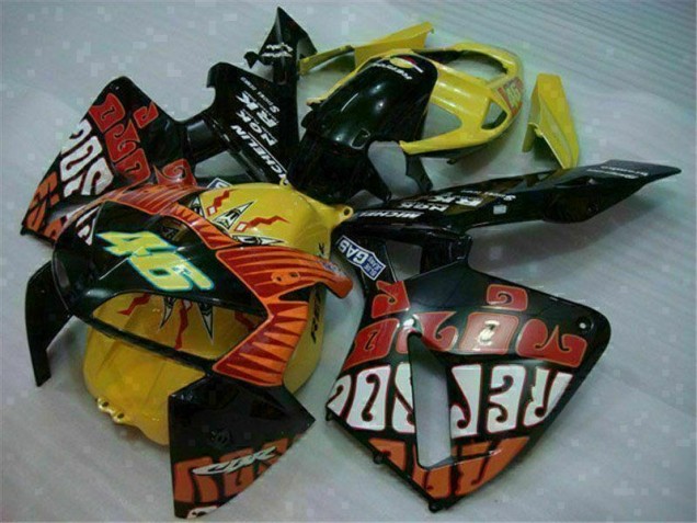 Black Red Yellow 46 05-06 Honda CBR600RR Motorcycle Fairings