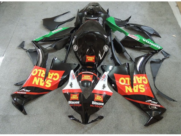 Black Red Yellow San Carlo 12-16 Honda CBR1000RR Motorcycle Fairings