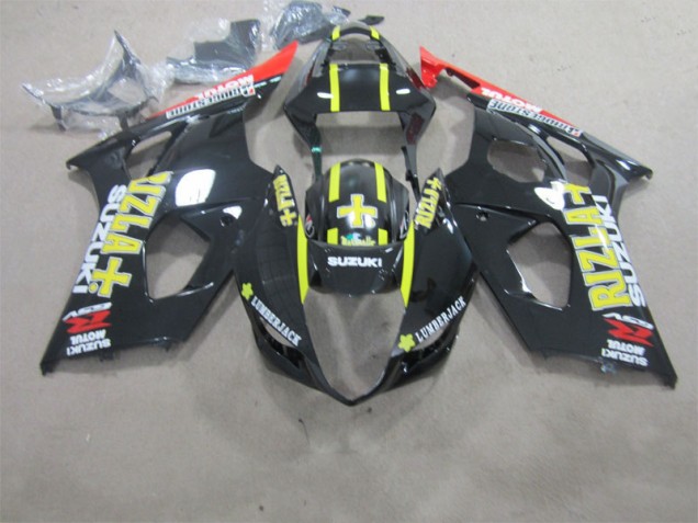 Black Rizla 03-04 Suzuki GSXR 1000 Motorcycle Fairings Black Rizla 03-04 Suzuki GSXR 1000 Motorcycle Fairings