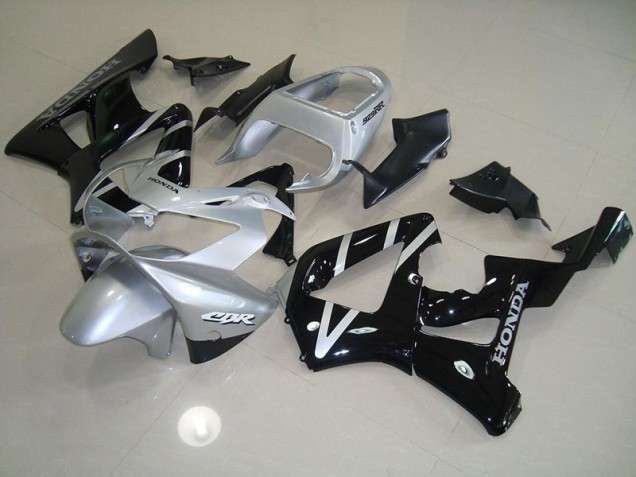 Black Silver 00-01 Honda CBR900RR 929 Motorcycle Fairings Black Silver 00-01 Honda CBR900RR 929 Motorcycle Fairings