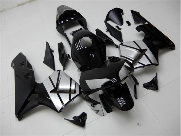 Black Silver 03-04 Honda CBR600RR Motorcycle Fairings