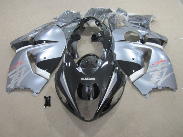 Black Silver 96-07 Suzuki GSXR 1300 Hayabusa Motorcycle Fairings