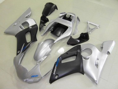 Black Silver 98-02 Yamaha YZF R6 Motorcycle Fairings