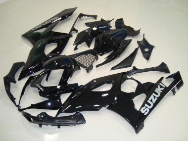 Black Silver Decals 05-06 Suzuki GSXR 1000 Motorcycle Fairings