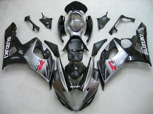 Black Silver Grey 05-06 Suzuki GSXR 1000 Motorcycle Fairings