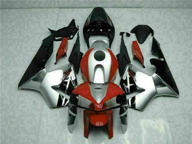 Black Silver Red 05-06 Honda CBR600RR Motorcycle Fairings Black Silver Red 05-06 Honda CBR600RR Motorcycle Fairings