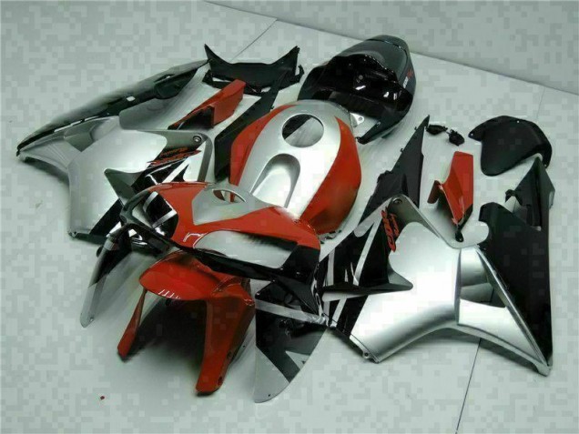 Black Silver Red 05-06 Honda CBR600RR Motorcycle Fairings Black Silver Red 05-06 Honda CBR600RR Motorcycle Fairings