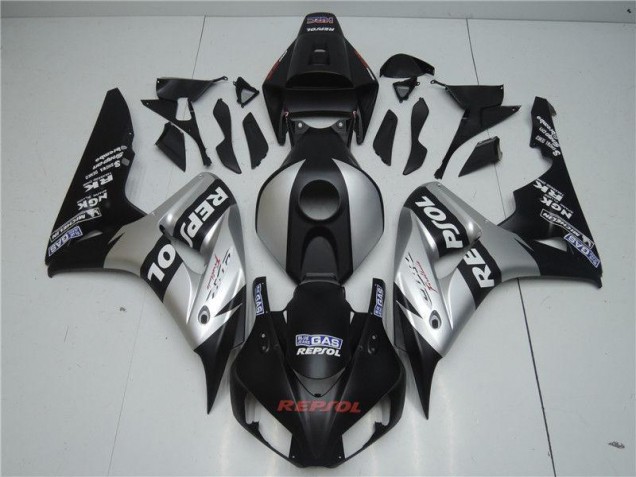 Black Silver Repsol 04-05 Honda CBR1000RR Motorcycle Fairings Black Silver Repsol 04-05 Honda CBR1000RR Motorcycle Fairings