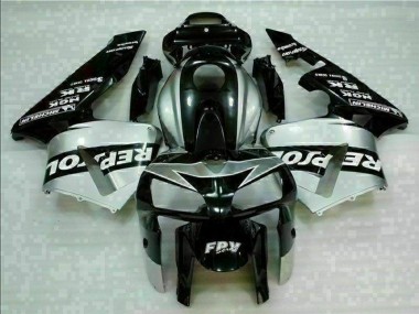Black Silver Repsol 05-06 Honda CBR600RR Motorcycle Fairings