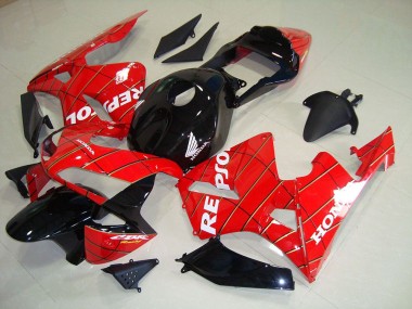 Black Spider Man Repsol 03-04 Honda CBR600RR Motorcycle Fairings