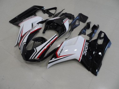 Black Tricolor 07-14 Ducati 848 1098 1198 Motorcycle Fairings