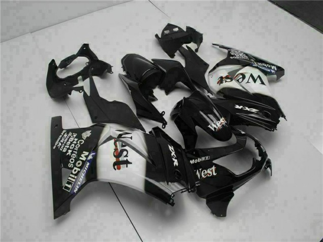 Black West 08-12 Kawasaki EX250 Motorcycle Fairings Black West 08-12 Kawasaki EX250 Motorcycle Fairings
