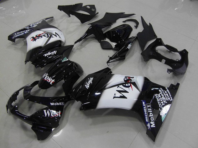 Black West 08-12 Kawasaki ZX250R Motorcycle Fairings Black West 08-12 Kawasaki ZX250R Motorcycle Fairings