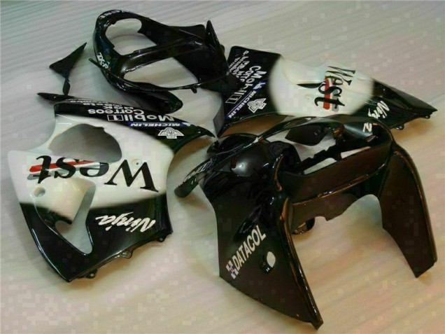 Black West Ninja 00-02 Kawasaki ZX6R Motorcycle Fairings Black West Ninja 00-02 Kawasaki ZX6R Motorcycle Fairings