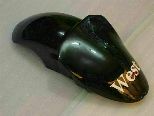 Black West Ninja 00-02 Kawasaki ZX6R Motorcycle Fairings Black West Ninja 00-02 Kawasaki ZX6R Motorcycle Fairings