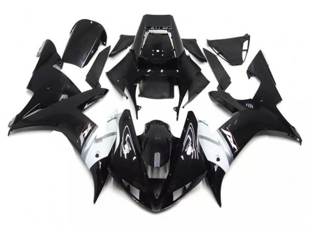 Black White 02-03 Yamaha YZF R1 Motorcycle Fairing Black White 02-03 Yamaha YZF R1 Motorcycle Fairing