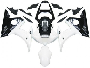 Black White 03-05 Yamaha YZF R6 Motorcycle Fairings