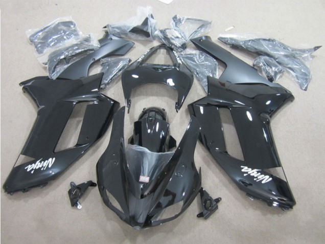 Black White 07-08 Kawasaki ZX6R Motorcycle Fairings Black White 07-08 Kawasaki ZX6R Motorcycle Fairings