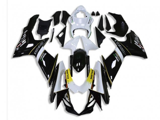 Black White 11-21 Suzuki GSXR 600/750 Motorcycle Fairings
