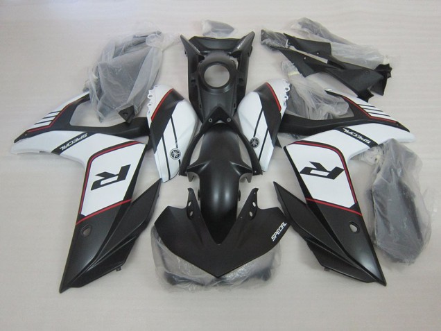 Black White 15-22 Yamaha YZF R3 Motorcycle Fairings Black White 15-22 Yamaha YZF R3 Motorcycle Fairings