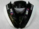 Black White 3M Touch4 09-12 Kawasaki ZX6R Motorcycle Fairing Black White 3M Touch4 09-12 Kawasaki ZX6R Motorcycle Fairing