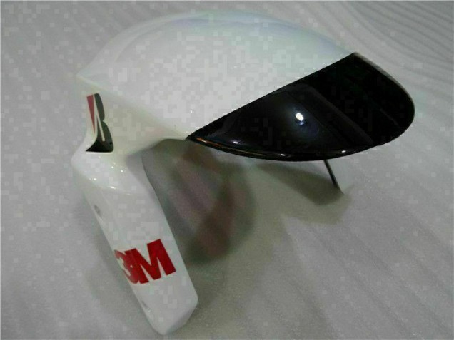 Black White 3M Touch4 09-12 Kawasaki ZX6R Motorcycle Fairing Black White 3M Touch4 09-12 Kawasaki ZX6R Motorcycle Fairing