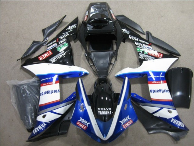 Black White Blue Sterilgarda Volvo 04-05 Honda CBR1000RR Motorcycle Fairings Black White Blue Sterilgarda Volvo 04-05 Honda CBR1000RR Motorcycle Fairings