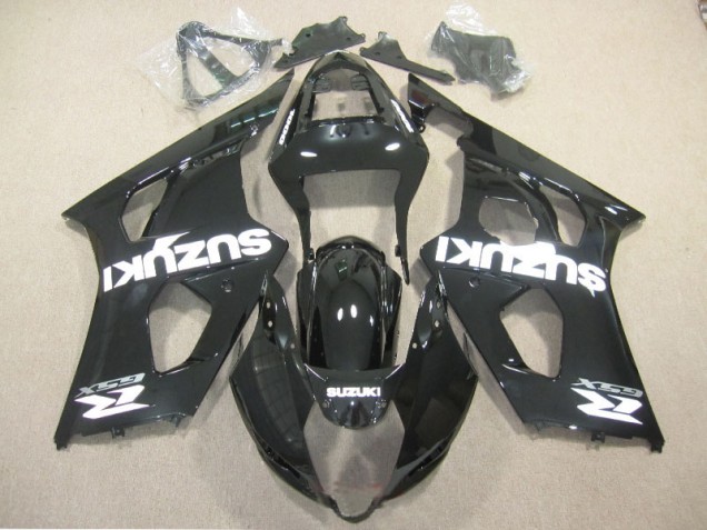 Black White Decal 03-04 Suzuki GSXR 1000 Motorcycle Fairings Black White Decal 03-04 Suzuki GSXR 1000 Motorcycle Fairings