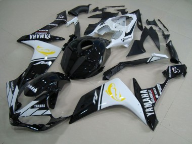 Black White Dolphin 07-08 Yamaha YZF R1 Motorcycle Fairings