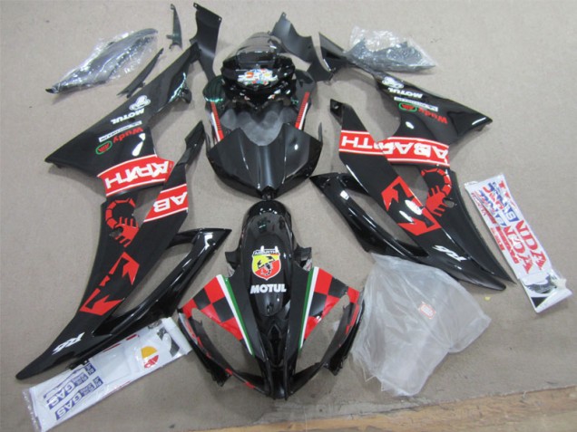 Black White Motul 08-16 Yamaha YZF R6 Motorcycle Fairings Black White Motul 08-16 Yamaha YZF R6 Motorcycle Fairings