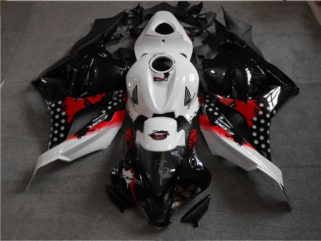 Black White Red 09-12 Honda CBR600RR Motorcycle Fairings Black White Red 09-12 Honda CBR600RR Motorcycle Fairings