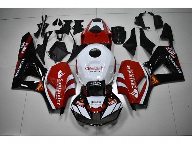 Black White Red Santander 12-16 Honda CBR1000RR Motorcycle Fairings Black White Red Santander 12-16 Honda CBR1000RR Motorcycle Fairings