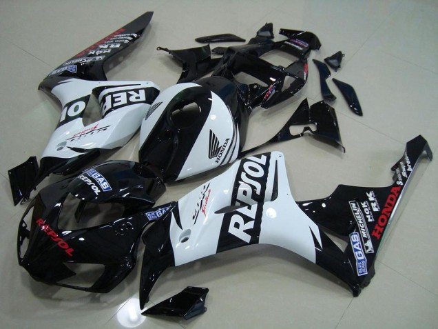 Black White Repsol 06-07 Honda CBR1000RR Motorcycle Fairings Black White Repsol 06-07 Honda CBR1000RR Motorcycle Fairings