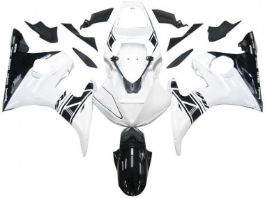 Black White Tribal 03-05 Yamaha YZF R6 Motorcycle Fairings