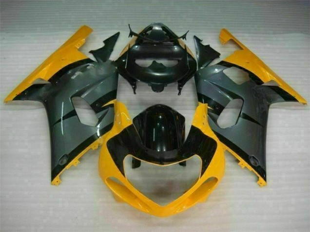 Black Yellow 01-03 Suzuki GSXR 600/750 Motorcycle Fairings Black Yellow 01-03 Suzuki GSXR 600/750 Motorcycle Fairings