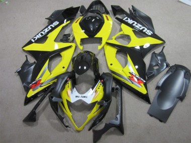Black Yellow 05-06 Suzuki GSXR 1000 Motorcycle Fairings