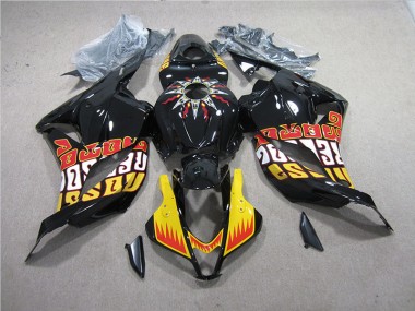 Black Yellow 09-12 Honda CBR600RR Motorcycle Fairing
