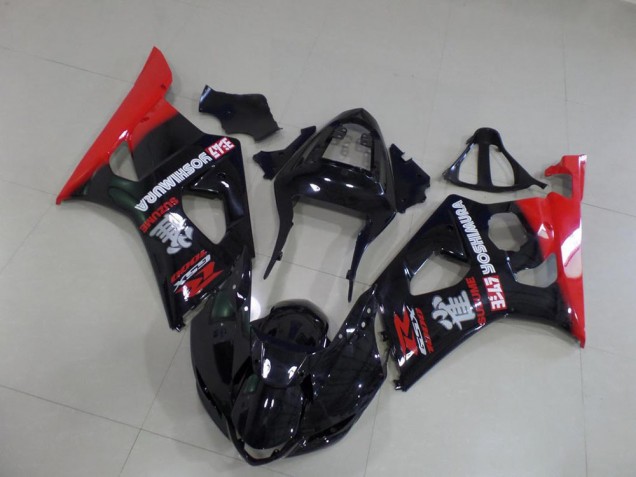 Black and Red 03-04 Suzuki GSXR 1000 Motorcycle Fairings Black and Red 03-04 Suzuki GSXR 1000 Motorcycle Fairings