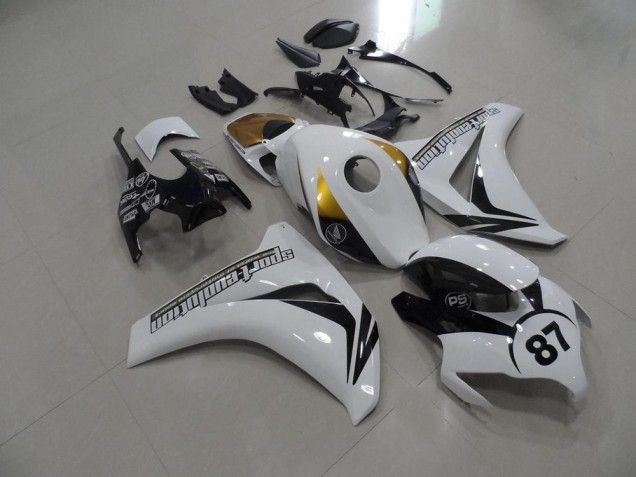 Black and White and Gold 08-11 Honda CBR1000RR Motorcycle Fairings Black and White and Gold 08-11 Honda CBR1000RR Motorcycle Fairings