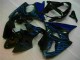 Black with Blue Flame 00-02 Kawasaki ZX6R Motorcycle Fairings Black with Blue Flame 00-02 Kawasaki ZX6R Motorcycle Fairings