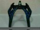 Black with Blue Flame 00-02 Kawasaki ZX6R Motorcycle Fairings Black with Blue Flame 00-02 Kawasaki ZX6R Motorcycle Fairings