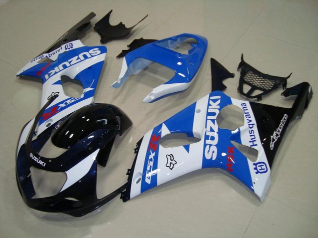 Blakc Blue White 00-02 Suzuki GSXR 1000 Motorcycle Fairings Blakc Blue White 00-02 Suzuki GSXR 1000 Motorcycle Fairings