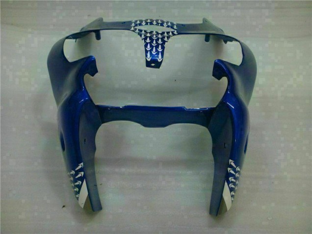 Blue 00-02 Kawasaki ZX6R Motorcycle Bodywork Blue 00-02 Kawasaki ZX6R Motorcycle Bodywork